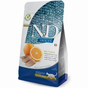 Farmina ND Ocean Cat Herring Orange Neutered Adult Dry Food 15 Kg