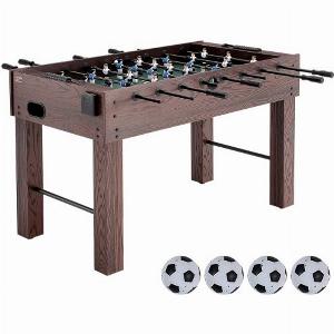 VEVOR Foosball Table 55 inch Standard Size Foosball Table Indoor Full Size Foosball Table for Home Family and Game Room Soccer with Foosball Table Set Includes 4 Balls and 2 Cup Holders