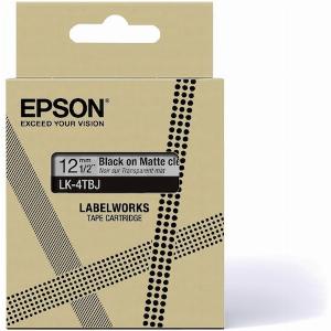 Epson C53S672065 Schriftband LK4TBJ Matt 12mm x 8m schwarz auf transparent