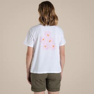 Craghoppers Womens Malibo Short Sleeved TShirt Optic White Be Kind