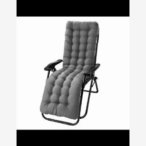 Sedia Sdraio Pieghevole Grigia con Cuscino ora a 5067  6