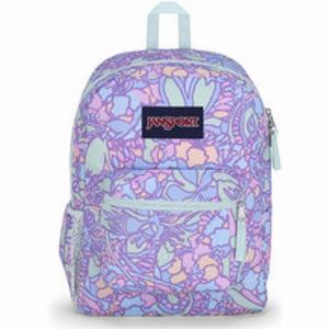 Jansport  Cross Town Backpack  Fluid Floral Pastel Lilac