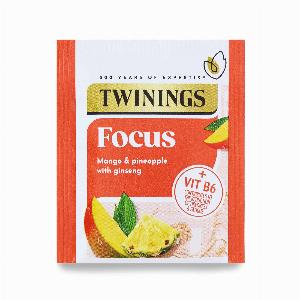 Twinings Superblends  Focus  Mango  Pinapple with Ginseng Flavoured Herbal Infusion  Added Vitamin B6  Health Tea Drink 4 x 20 Tea Bags