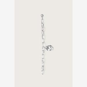 Save 83 on the Lavish Alice DANA Hammered Oval Charm Silver Bracelet