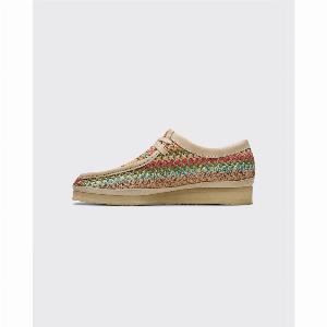 Clarks Sneakers Wallabee Raffia Multicolor