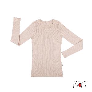 MaM Top Langarm aus Wolle L Toasted Coconut