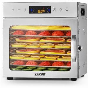 14 Rabatt VEVOR Dörrgerät mit 8 EdelstahlSchalen und 400 W Leistung