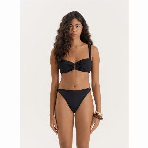 Black Gold Buckle Bikini Top Mahli