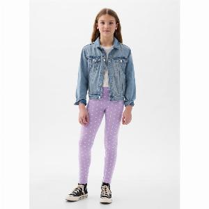 GAP  Leggings in cotone stretch a pois Bambina Viola lilla Taglia M134137