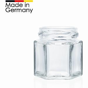 Sechskant Glas 47 ml TO 43  Einmachglas  Marmeladenglas  Einmachgläser  Marmeladengläser