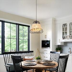 Enjoy 26 Off BellShaped Rattan Pendant Light for Rustic Charm
