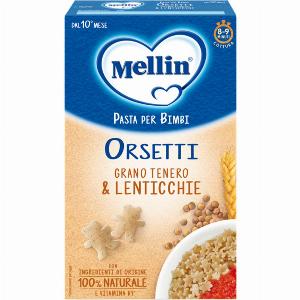 Sconto del 24 su pastine e riso  Orsetti Mellin con lenticchie 280g
