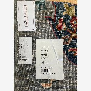 Tapis persan Ziegler en laine grisbleu clair