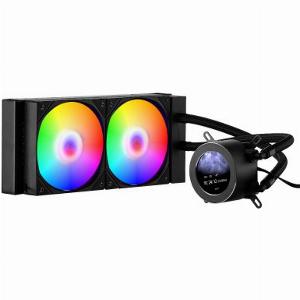 VEVOR CPU Liquid Cooler AIO CPU Water Cooler  120mm PWN Fans  Pump Customizable Black PC Liquid Cooler with 21 LCD Display  ARGB light for Intel 115X1366201117001200 AMD AM4AM5