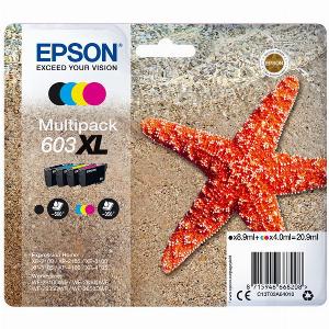 Original Epson Tinte 603XL BK C M Y  C13T03A64010 schwarz cyan magenta gelb für C13T03A64010