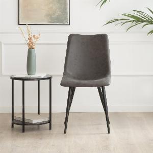 17 Rabatt auf den grauen BelmontStuhl mit Polsterung