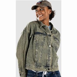 Veste en jean vert Empyre Trucker  1595  prix réduit de 27 