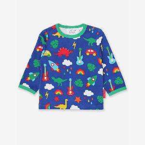 Organic Playtime MixUp Print LongSleeved TShirt  45y 110cm