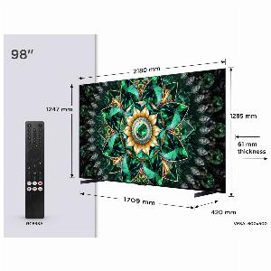 Tcl 98q7c uk 98 4k ultra hd hdr smart qd mini led tv dolby vision iq d
