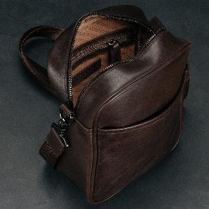 Enjoy 20 Discount on Dark Brown Leather Crossbody Shoulder Bag