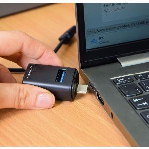 USBC 30 Hub 3 Ports Mini Splitter High Speed Data Transfer PCSamrtphonesMacbook