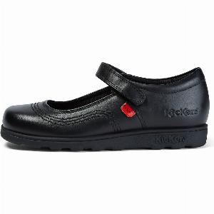 Black Fragma Pop Leather for Junior Girls