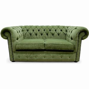 Enjoy 19 Discount on Sage Green Fabric Chesterfield 2Seater Sofa