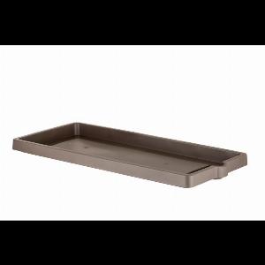 Soucoupe jardinière rectangle Legno en plastique  L 75 x l 335 cm  Taupe