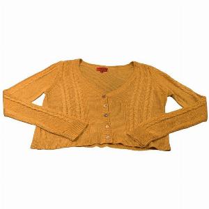 Gilet torsadé 100 Yak  Moutarde Taille M