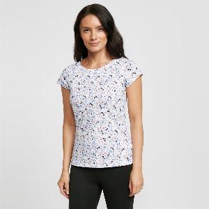 Peter Storm Womens Ditsy Print Short Sleeved Tee  White White