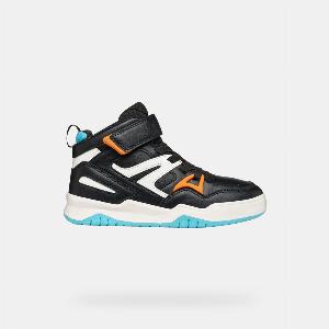 Sparen Sie 30 auf GEOX Schuhe Perth für Jungen in SchwarzOrange