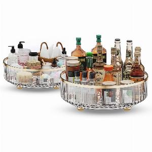 Vassoi Rotanti per Cosmetici e Cucina  Set da 2 Impermeabili