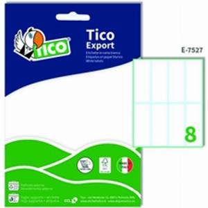 Etichette adesive  Tico Export  7 5x2 7 cm   8 etichetteff   con