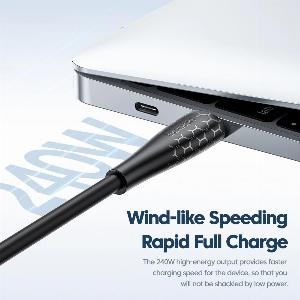 Toocki 100w usb c zu typ c kabel für xiaomi 13 12 240w pd 31 schnell ladekabel typ c kabel für realme samsung s23