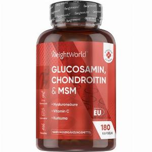 Glucosamin und Chondroitin Kapseln  180 Kapseln für 3  6 Monate  Mit MSM Vitamin C und Hyaluronsäure  Online bestellen