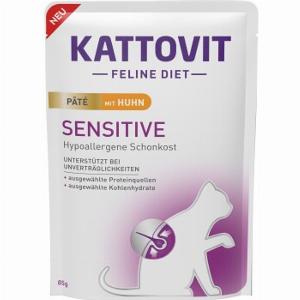 KATTOVIT Sensitive KatzenNassfutter Paté mit Huhn 10x85 g jetzt 790   5  Rabatt