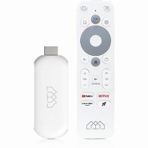 Homatics Google TV Stick 4K UHD Weiß Full HD HDMI 5GHz WiFi Sprachfernbedienung Chromecast