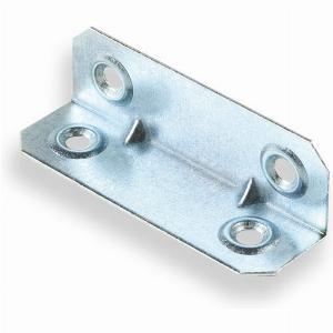 Piastra angolare in ferro zincato grigio L 67 x H 21 X Sp 21 mm