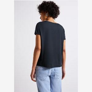 Tshirt en jersey avec détail en maille