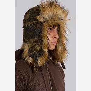 Washed Camo Trapper Hat