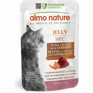 Almo Nature HFC Jelly Adult Cat Filetto di Tonno con Gamberetti 55 g Singola