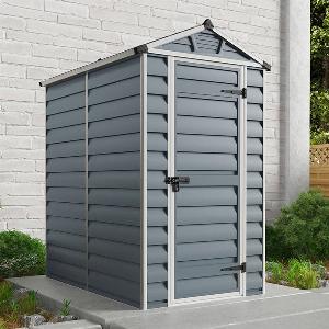 4 x 6 Palram Canopia Grey Skylight Plastic Shed 121m x 177m