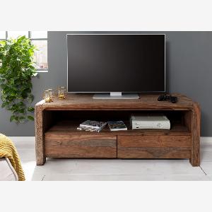 Meuble TV 125x45 Palissandre huilé Gris taupe BUENO 2002