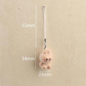Porteclés Pendentif Jouet en Peluche Petit Jouet en Peluche Décoration de Sac bleu
