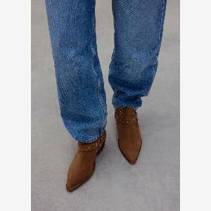 17 Rabatt Cognacfarbene VelourslederCowboystiefel im Angebot