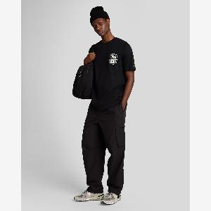 Lyle  Scott Mens Embroidered Badge Graphic TShirt in Jet Black