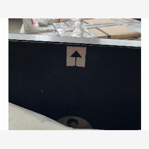Lampada da terra in metallo scuro e tessuto beige Armani Casa
