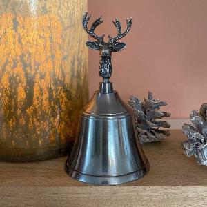 Handglocke Rentier aus Silber Vintage Nikolaus Weihnachtsglocke jetzt 923  10  Rabatt verfügba