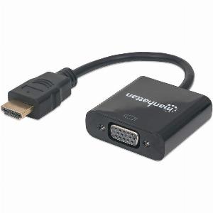 Enjoy 17 Savings on Manhattan 30cm HDMI to VGA Converter Cable Black
