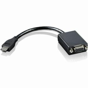 Lenovo ThinkPad 4X90F33442 MiniHDMI to VGA Adapter Black 20cm 1920x1200 Resolution